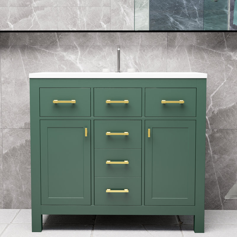Ensemble de meuble-lavabo avec lavabo en céramique 36 po Green