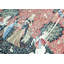 Hand-Knotted High-Quality Green and Pink Area Rug