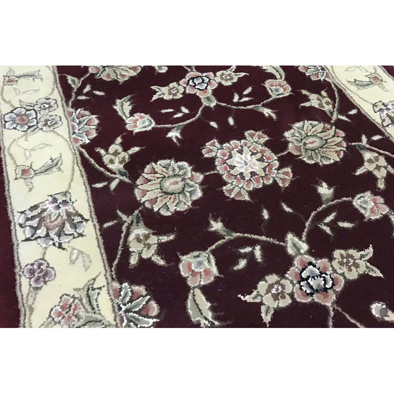 Hand-Knotted High-Quality Red Area Rug