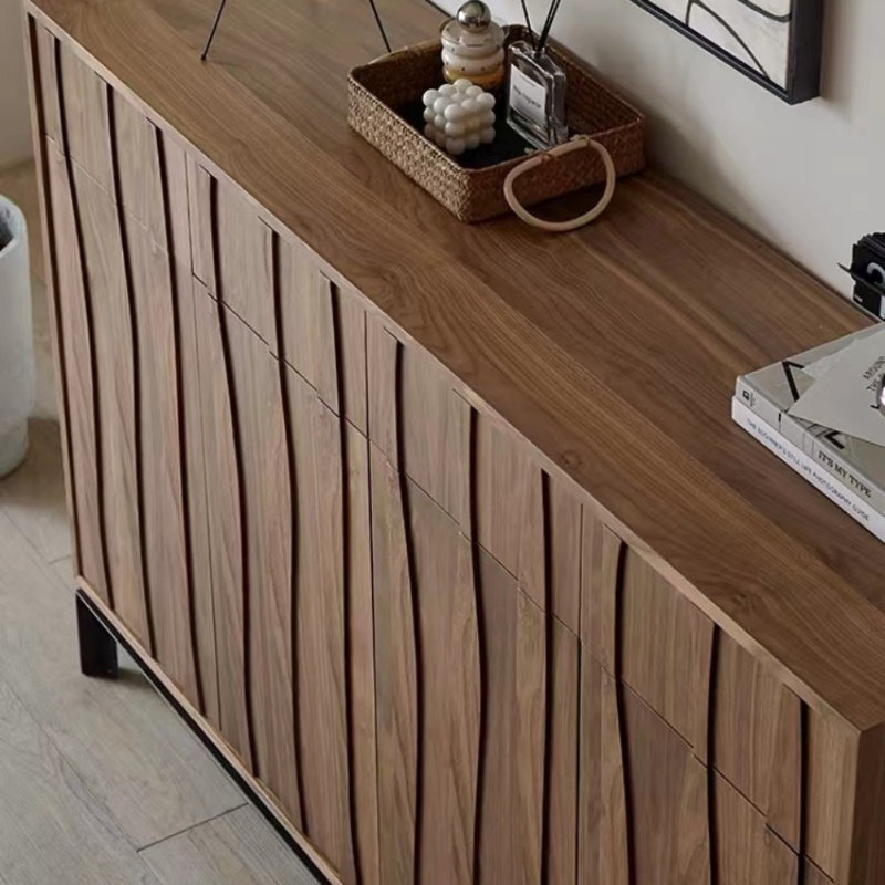 Armoire décorative simple en bois massif