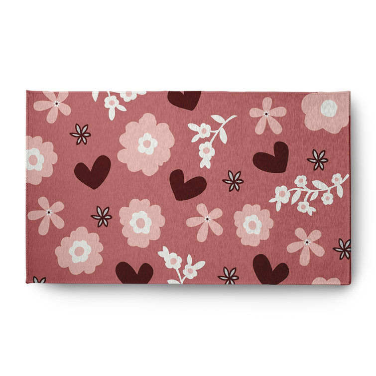 Chenille Floral Indoor Rug
