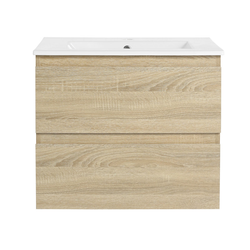 Base de meuble-lavabo simple 39 po 39 po 39 po, Chêne clair