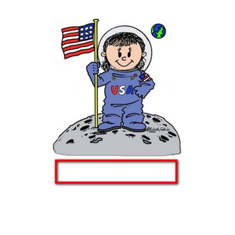 Cadeau personnalisé pour cadre astronaute, H 2,5 po x l 3,75 po x P 1 po, Oui