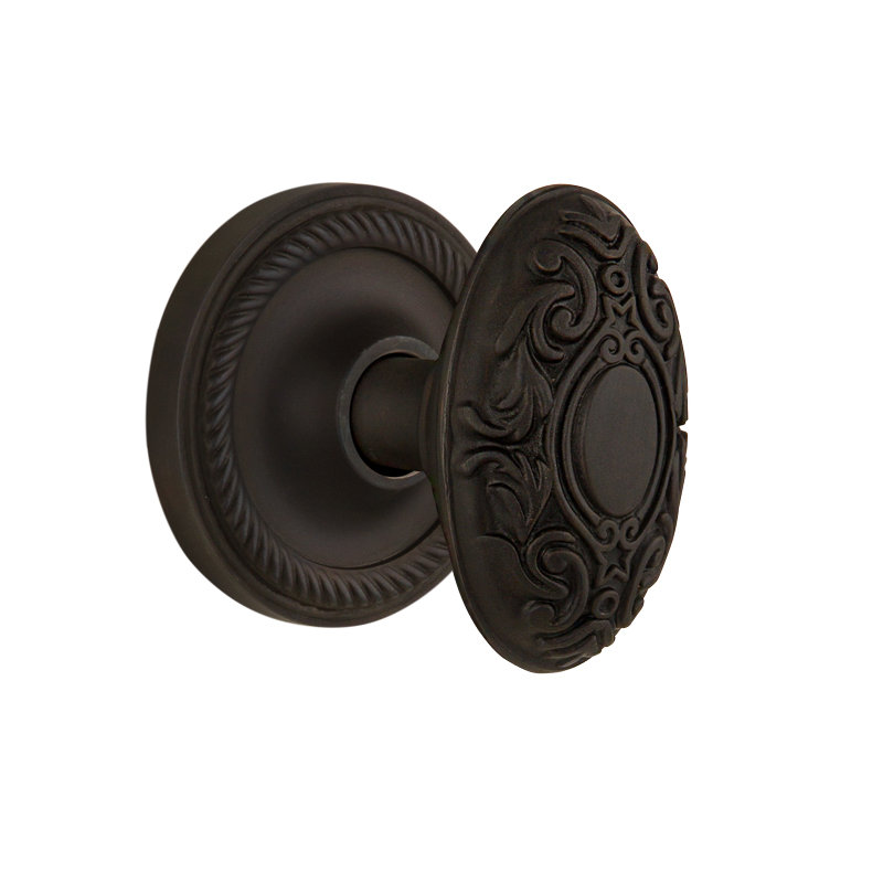 Odin Nostalgic Warehouse Rope Rosette Interior Mortise Victorian Door Knob    Nostalgic Warehouse 