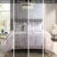 Édredon 5 pièces rosé double / grand - velours froissé, 2 taies décoratives et coussins décoratifs