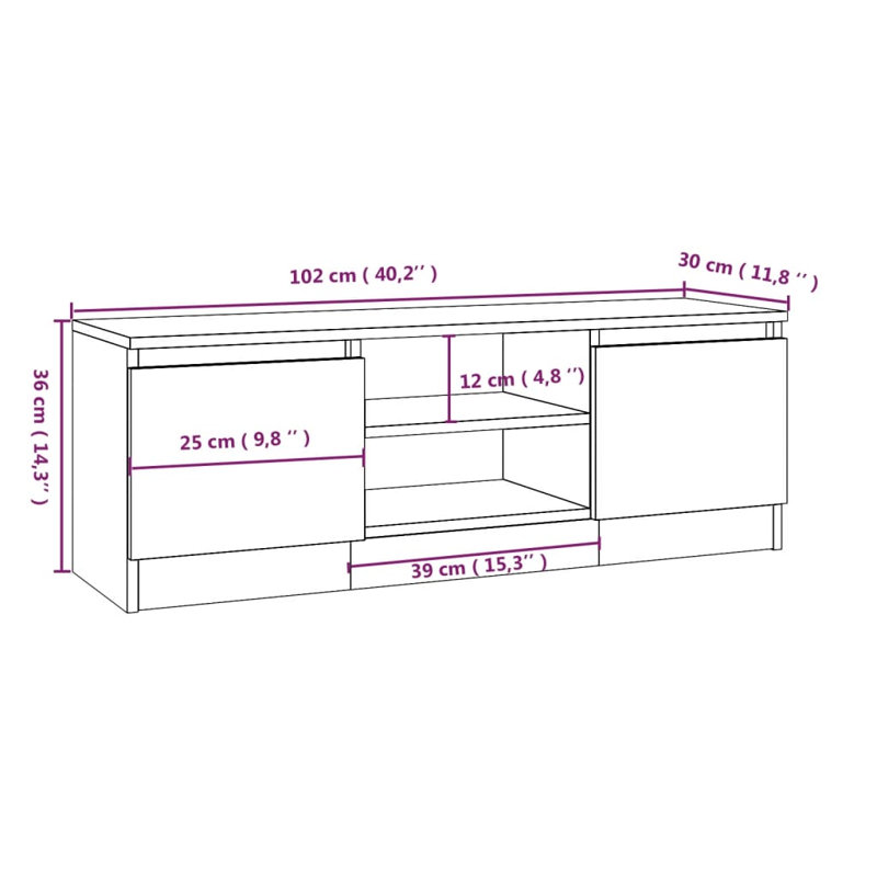 Wilbanks Unfinished TV Stand for TVs up to 43", Black