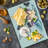Ambesonne Abstract Art Cutting Board Large Size Aquatic Dolphin Multicolor
