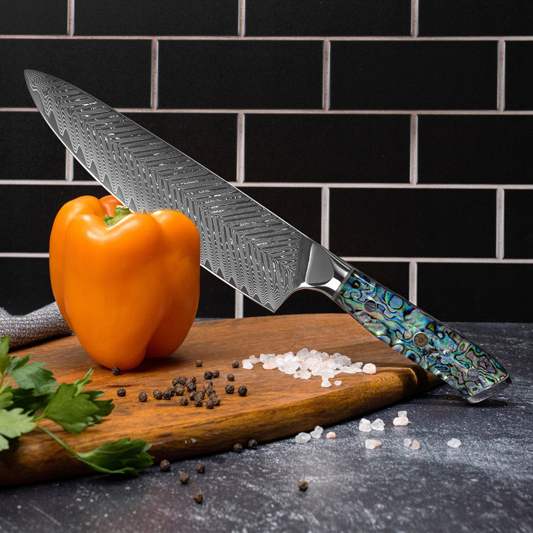 Senken Knives 6 Piece Damascus Steel Assorted Knife Set