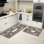 Tapis de cuisine 2 pièces Taupe Gray