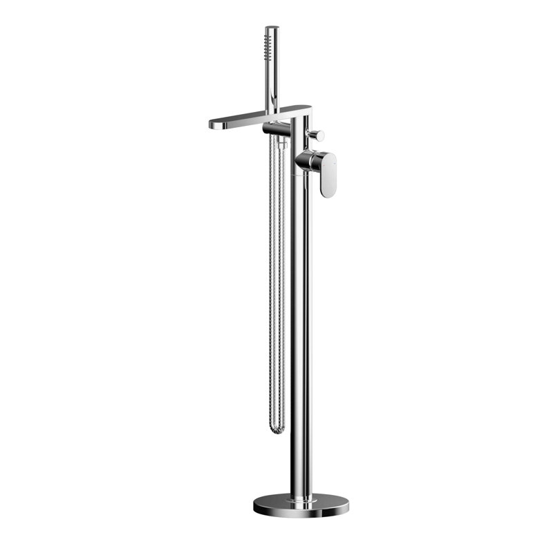 Binsey 1 Handle Floor Bath Shower Mixer Bath Filler with Diverter