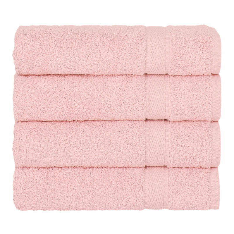 Sinemis Turkish Cotton Hand Towels, Pink