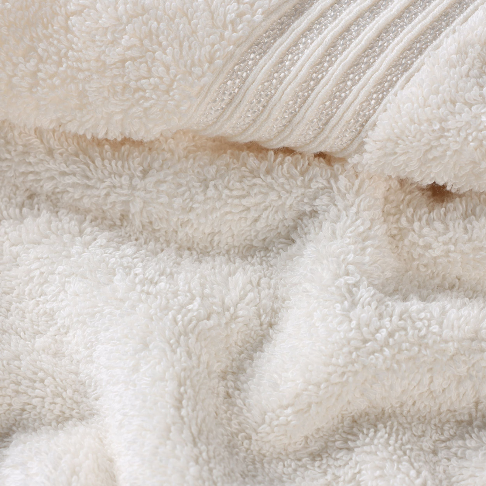 Oleg Egyptian Cotton Washcloth Set, Ivory