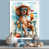 White Picture Framed