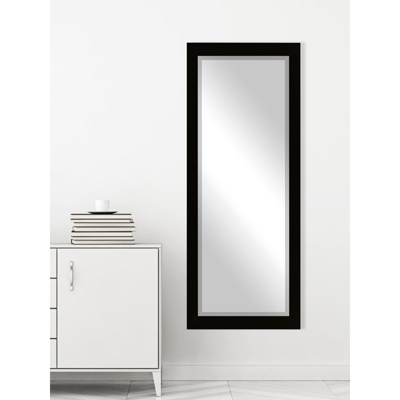 Henslee Mirror, Satin Black, 63.5" H x 25.5" W