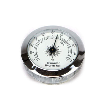 Grand hygromètre analogique, argent