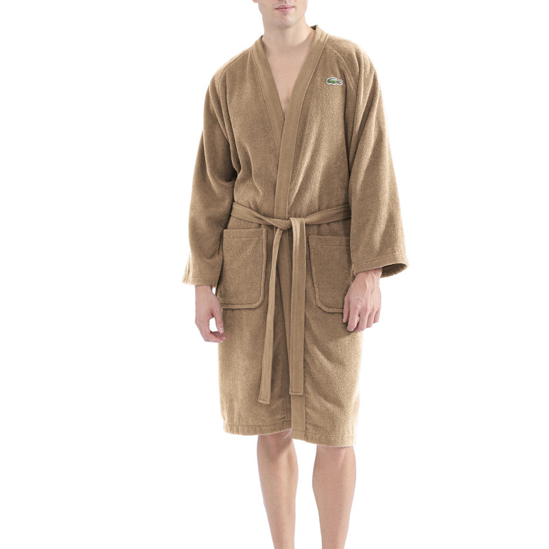 Peignoir en coton piqué 100% coton Lacotte Classic, Sand
