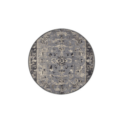 Machine Washable Gray Area Rug