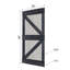 Porte de grange à panneaux en bois massif à finition K Series avec trousse de quincaillerie d'installation - assemblage requis-85421461-113959053