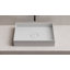 Évier vasque rectangulaire à surface solide noir mat 20 po x 14 po MonBlari-126479049