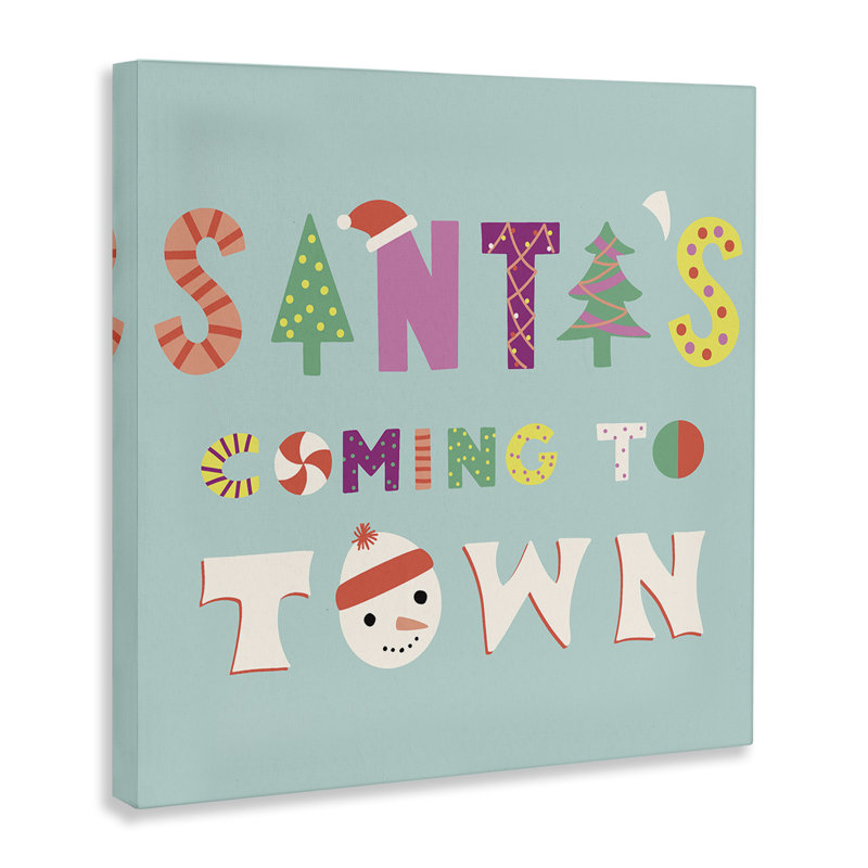 «Whimsical Santa's Coming To Town», conception de Sazerelli Designs, H 17 po x l 17 po