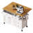 52'' Kitchen Island With Drop Leaf, Wheels,Spice Rack, Towel Rack,Adjustable Shelf-1929788524