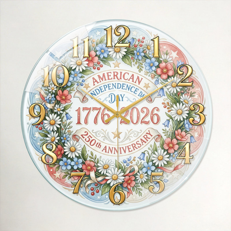 "Floral Americana USA 250th Anniversary Merchandise", 40 x 40 cm (15,7 x 15,7 pouces)