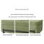 Repose-pieds avec cadre minimaliste moderne vert