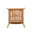 Ensemble de 2 chaises de patio pour l'extérieur avec structure en bois d'acacia, corde multicolore et coussins lavables beiges