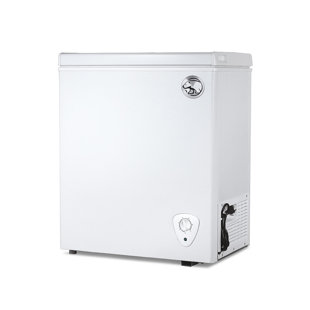 Commercial Cool 2.8 Cu. Ft. Compact Chest Freezer, Textured Finish, Deep Freezer for Frozen Food Storage, Removable Storage Basket, White