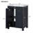 Saulean 24 " W Freestanding Standard 1 Single Vanity Bathroom Vanity With Ceramic Top