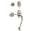Nostalgic Warehouse Classic Plate S Grip Handleset with Single Cylinder Deadbolt and Manor Lever