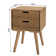 Caskey 2 Drawer Bedside Table