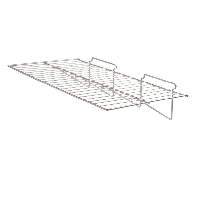 Chrome Epoxy 24" x 12" Wire Slatwall Shelf