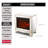 Branasia 23.2'' W White Electric Fireplace