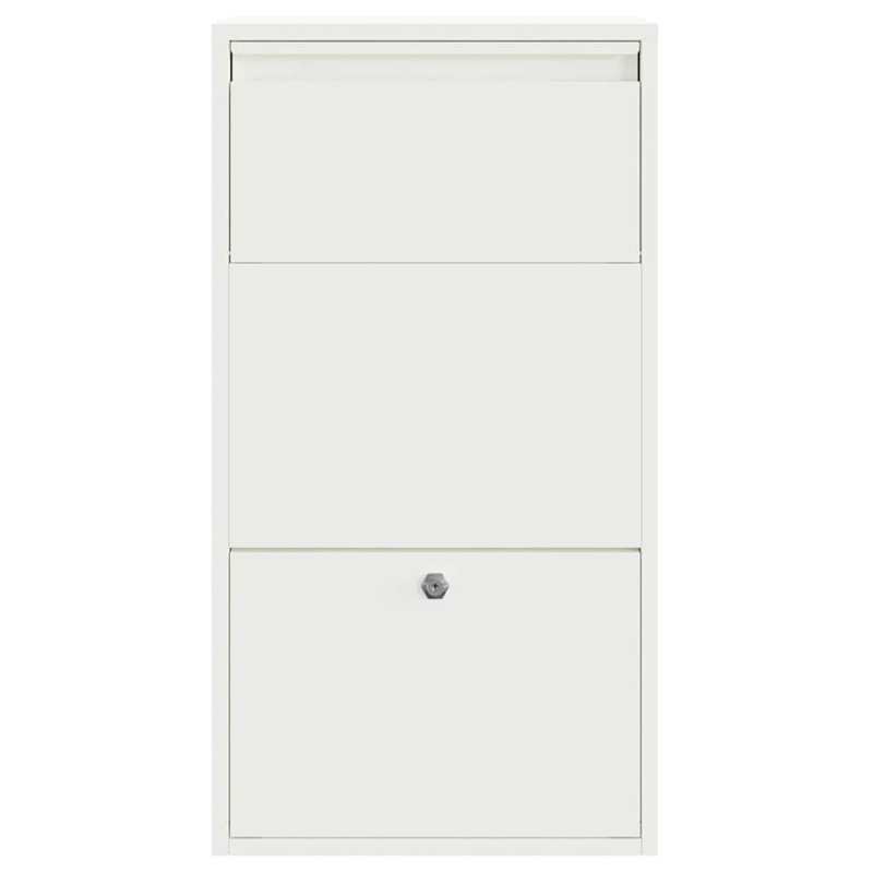Steel Drop Box, White
