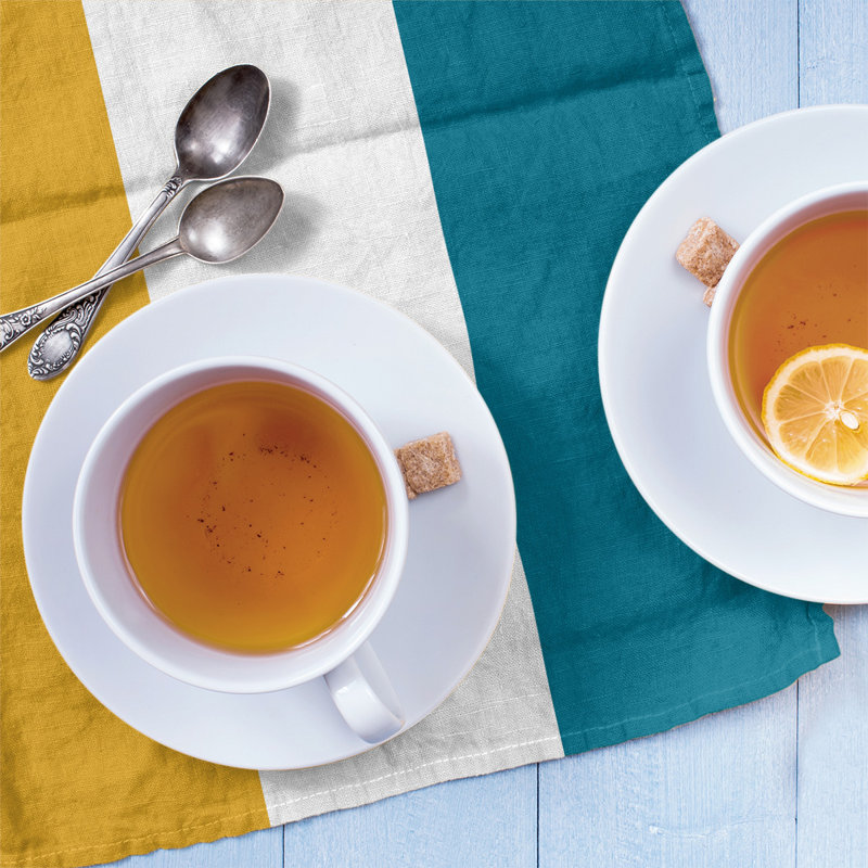 Stripe Tea Towel Kitchen Towel, Cotton Twill