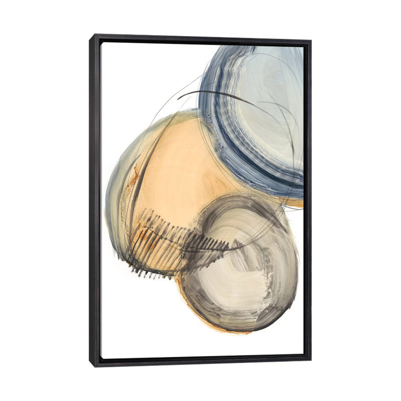 Sienna & Slate IV par Ethan Harper-reproduction d’art, Toile avec cadre noir patiné, H 48 po x l 32 po x P 1,5 po