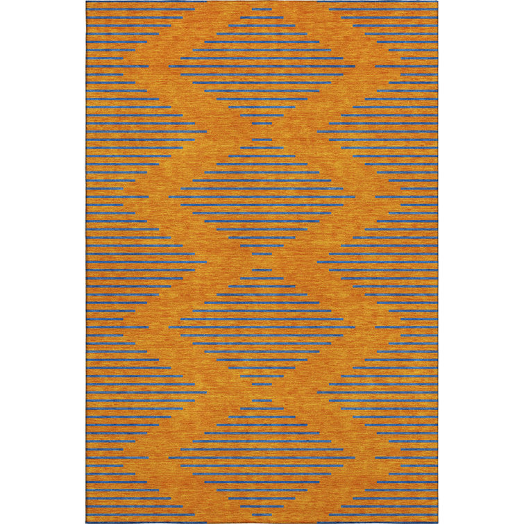 Premium Machine Washable Jahnke AMF1017 Geometric Rug