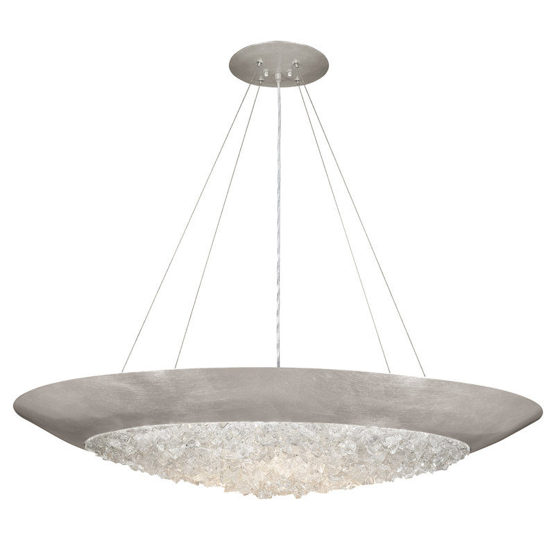 Arctic Halo 3 - Light Pendant, Platinized Silver, 4.5" H x 32" W x 32" D