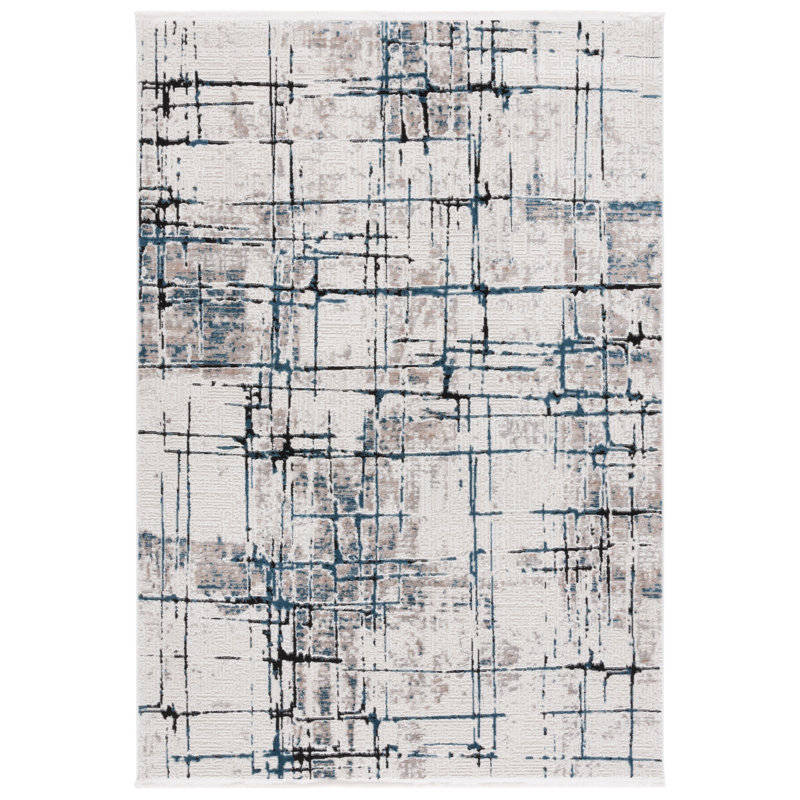 Maysea Performance Abstract Rug, Rectangle 5' x 7'