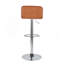Tabouret de bar réglable en métal chromé et similicuir - ensemble de 2-1266978528-1266978543