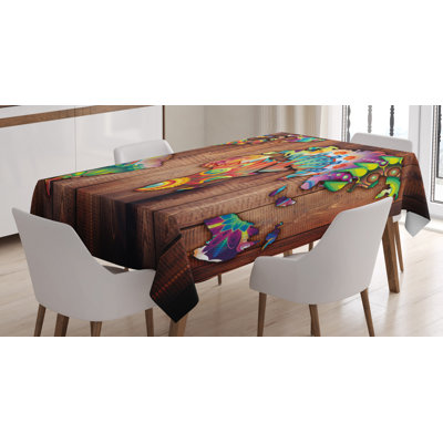 World Map Tablecloth