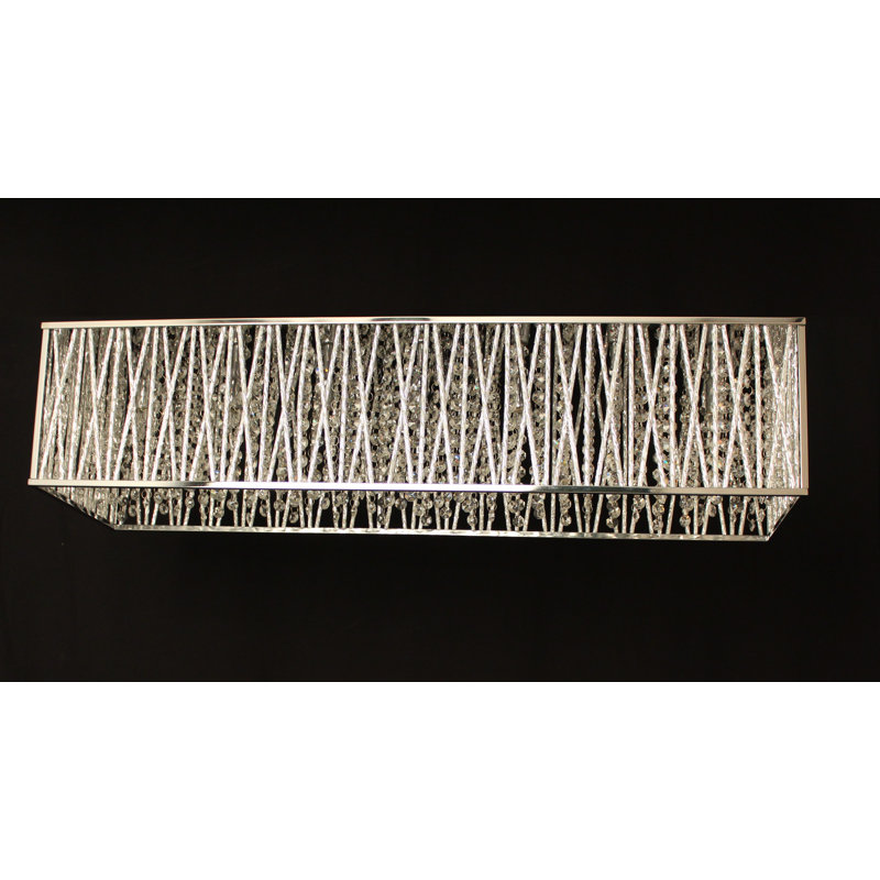 8 - Light Chrome Square/Rectangle Pendant