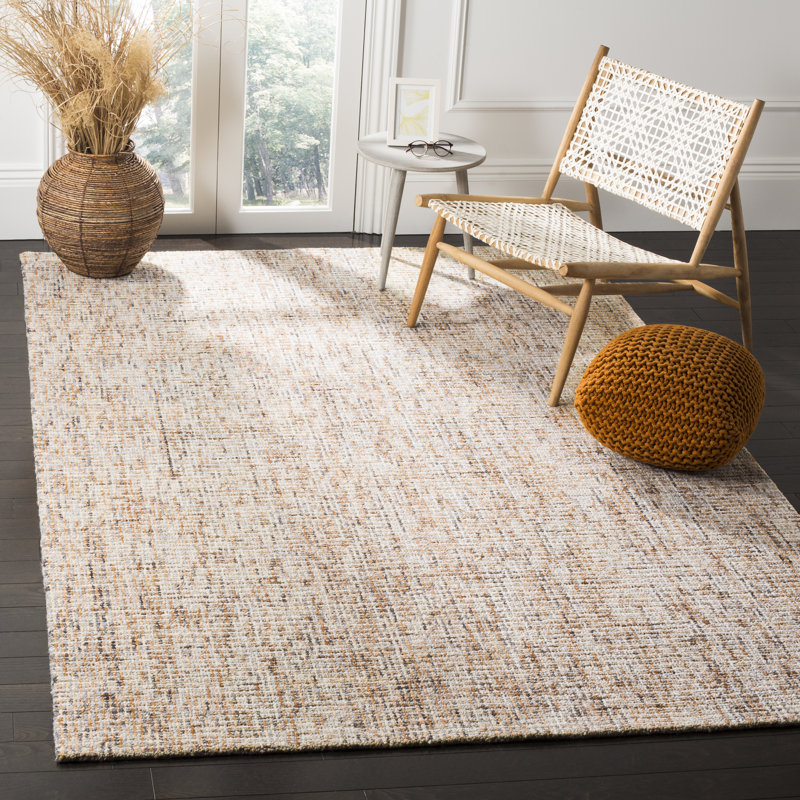 Partin Hand Tufted Wool Rug, Rectangle 5' x 8'