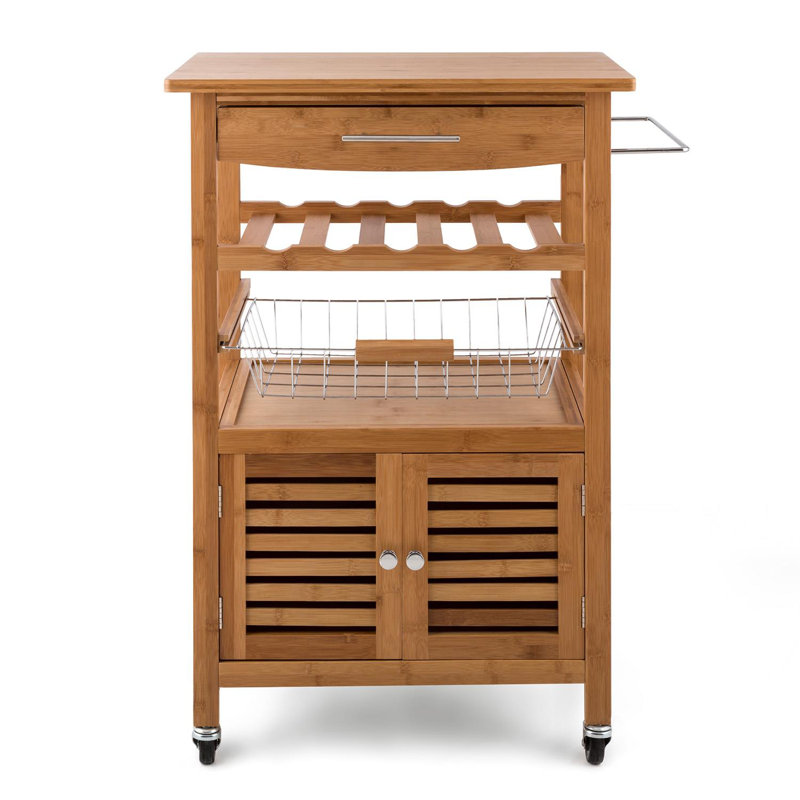 Solid Wood Kitchen Cart