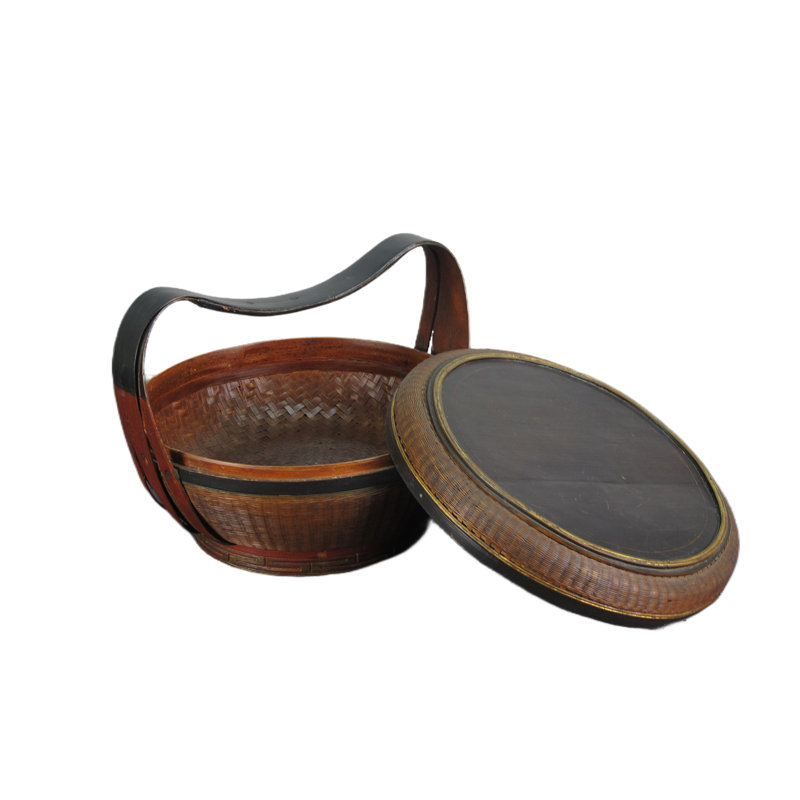 Asian Classic Bamboo Basket Decorative Box