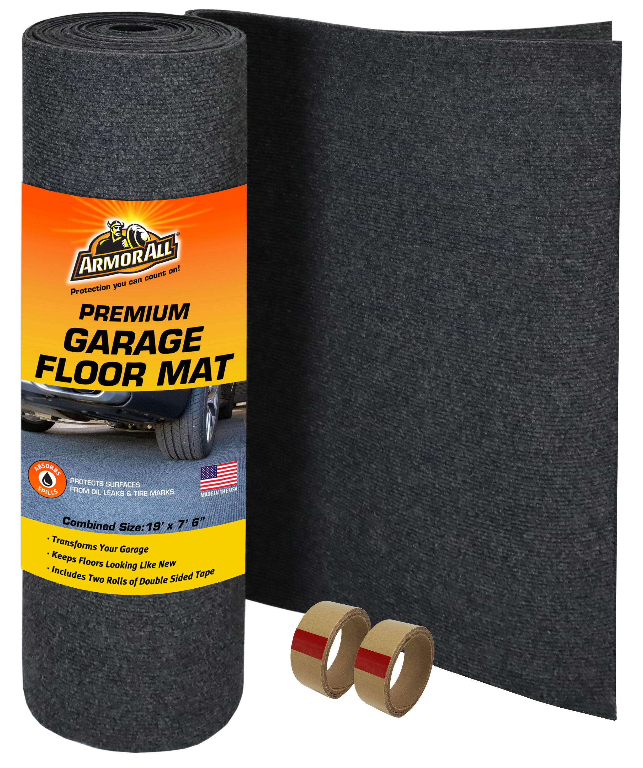 Armor All Garage Floor Mat, Charcoal 