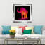 «Neon Elephant 1», impression sur toile-23653303-23653325