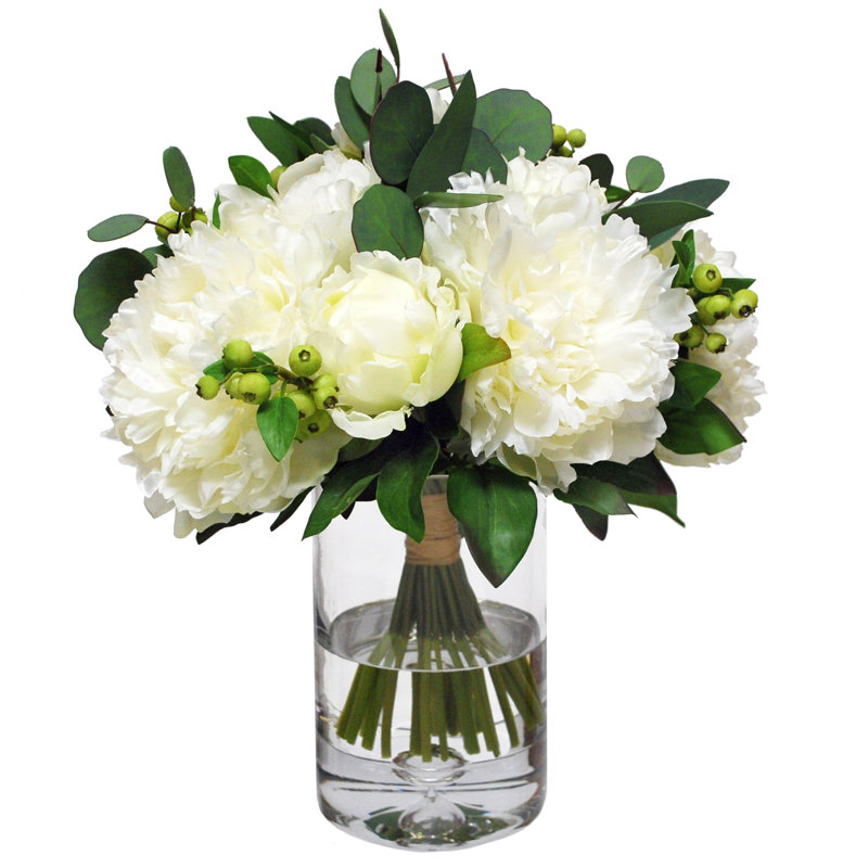 Peony Centerpiece in Vese