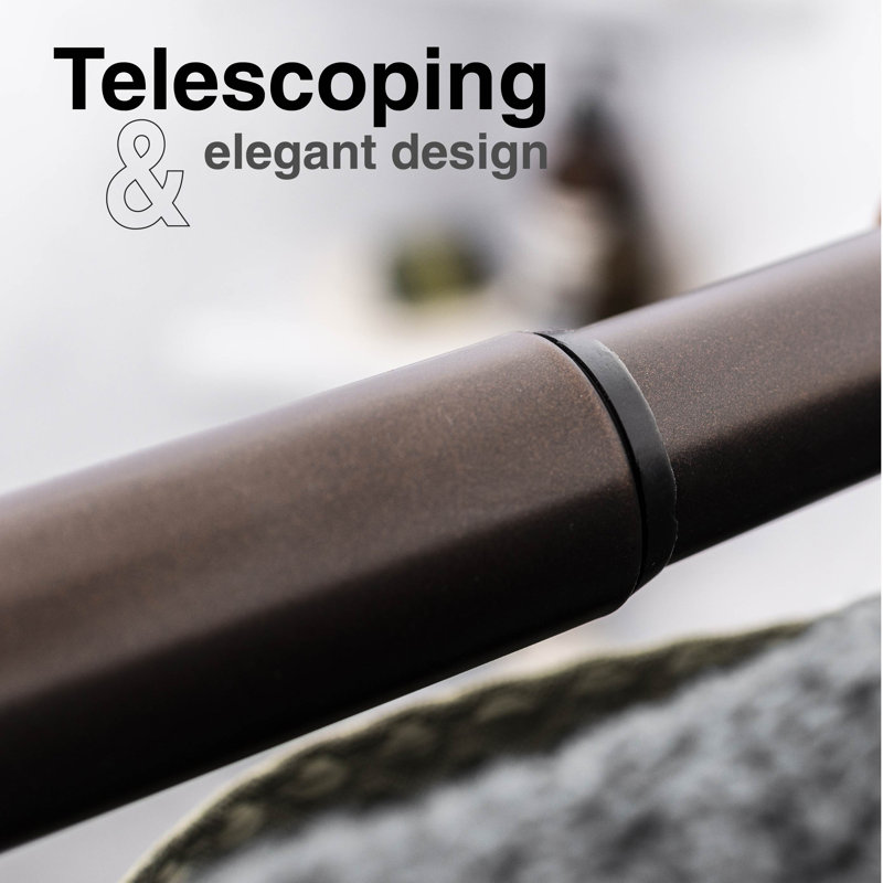70'' Oil Rubbed Bronze Double Curved Shower Curtain Rod